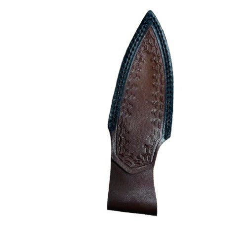 Custom Handmade D2 Tool Steel Bowie Knife – Hunting & Survival Knife with Leather Sheath