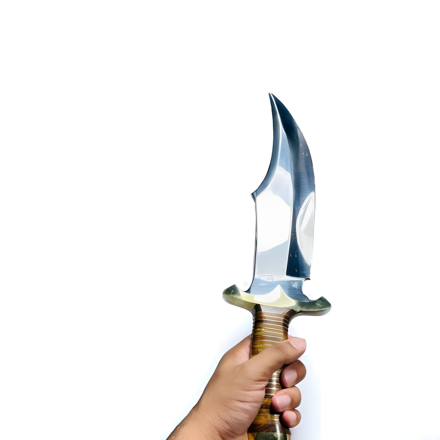 Custom Handmade D2 Tool Steel Bowie Knife – Substantial Hunting & Survival Knife with Leather Sheath