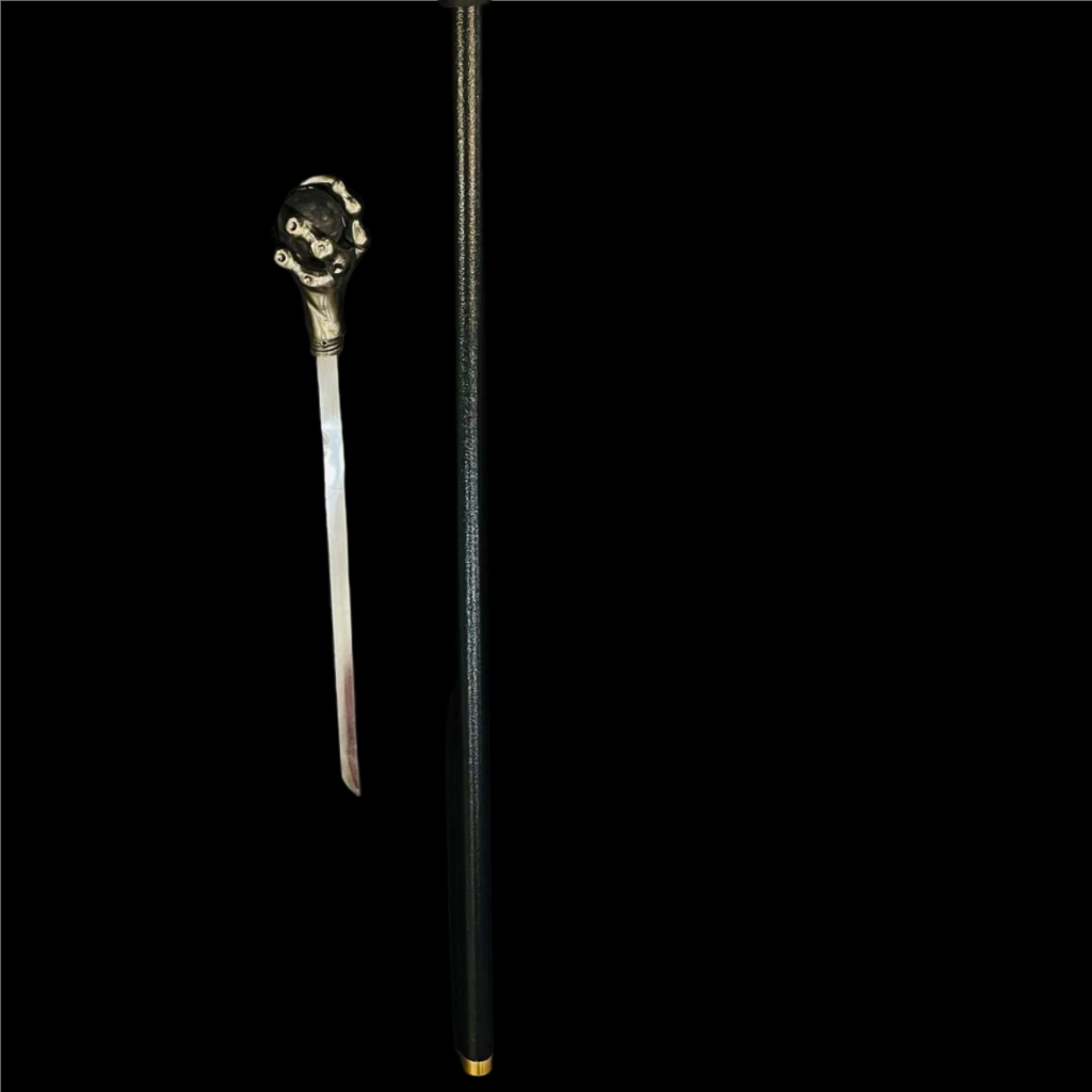Luxury Ball Knob Metal Walking Stick