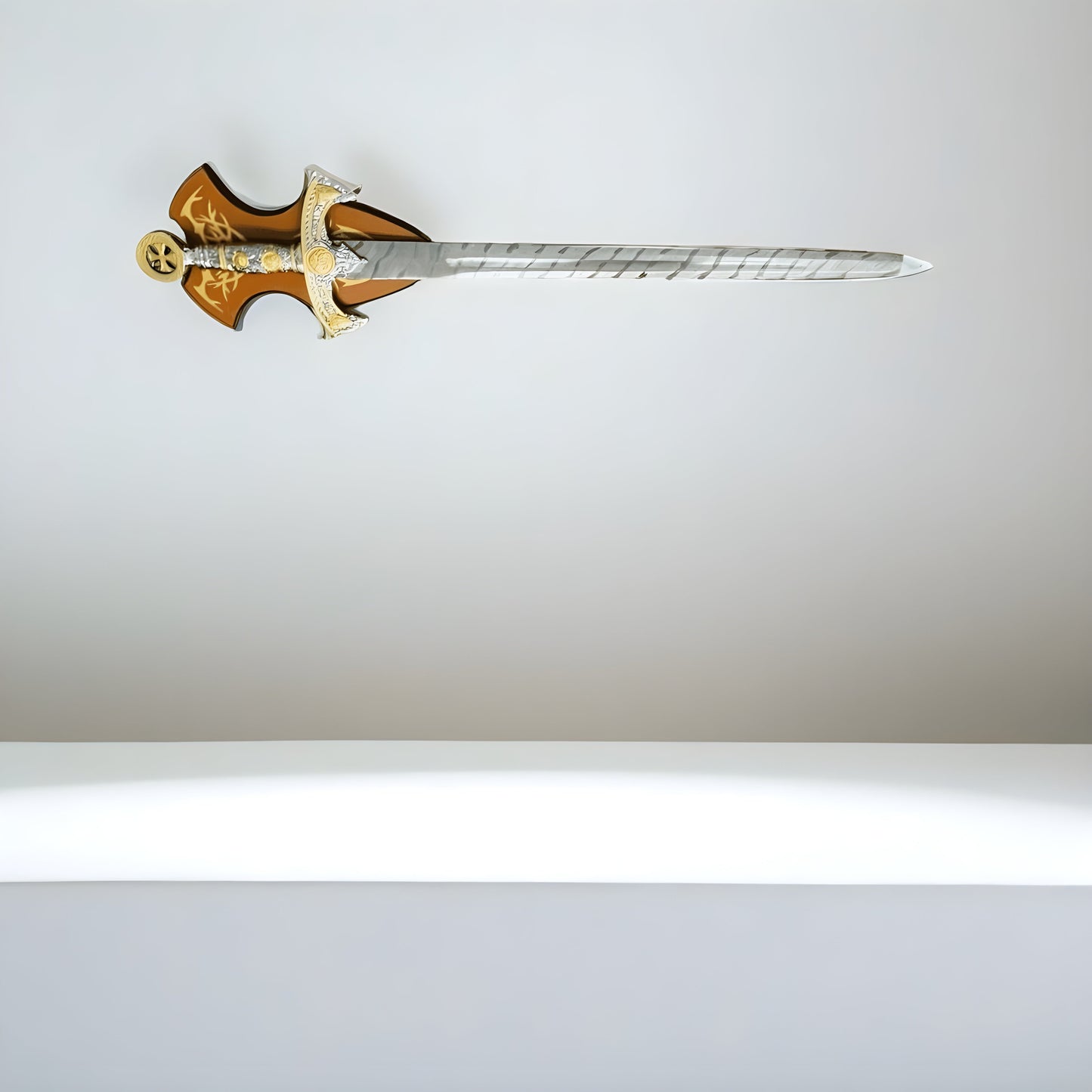 Ornate Fantasy Sword with Decorative Hilt and Shield – Collector's Edition