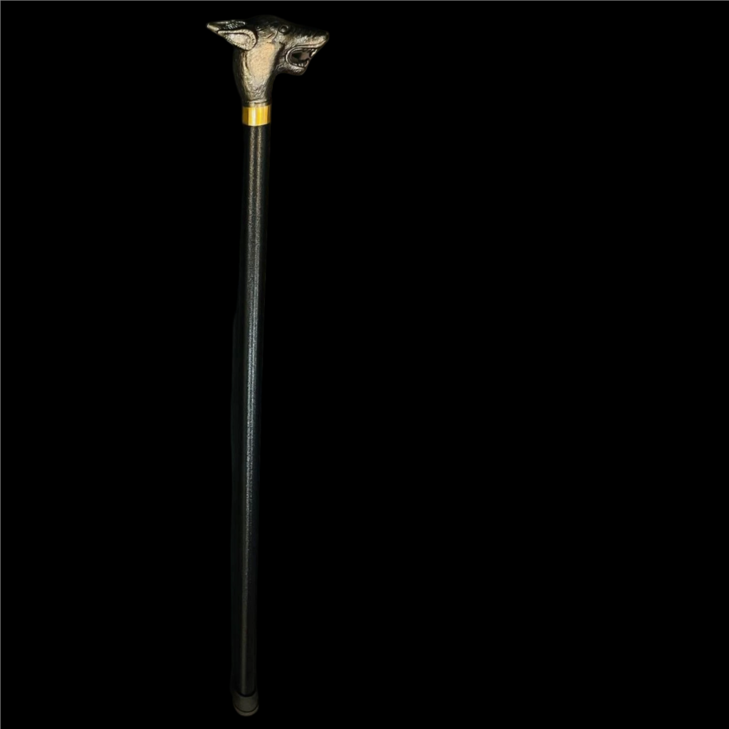 Wolf Head Walking Cane