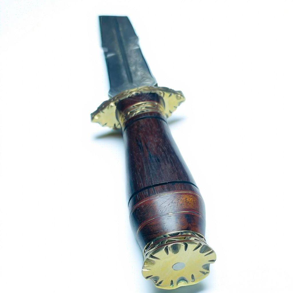 Handmade Damascus Steel Hunting Bowie Knife – Pakka Wood Handle