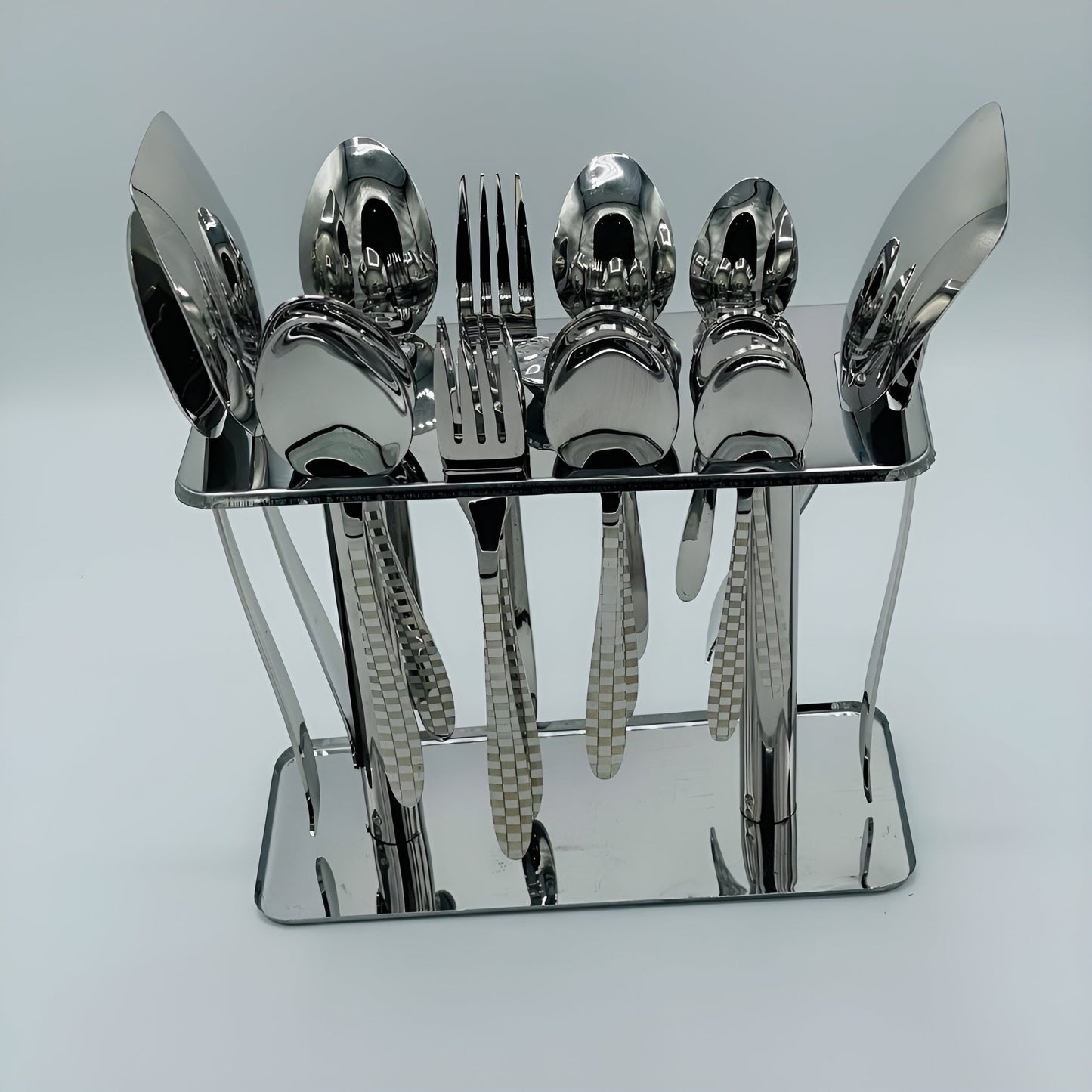 4 Persons set - Elegant Exclusive Laser Stainless Steel Cutlery Set