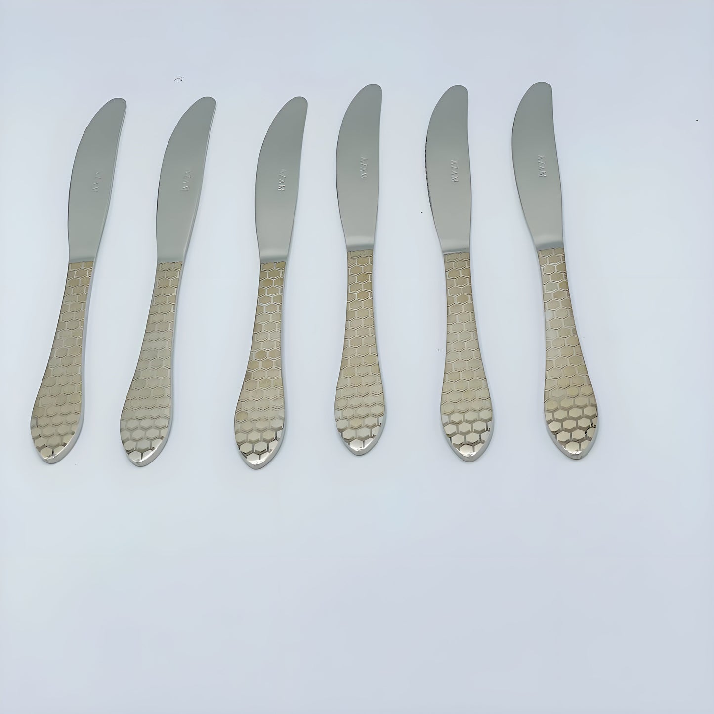 4 Persons set - New Design Double Diamond Laser Pattern Stainless Steel Cutlery Tableware Flatware Fork Knife Spoon Dinnerware Silverware Set