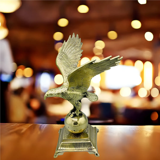 Majestic Brass Eagle Sculpture