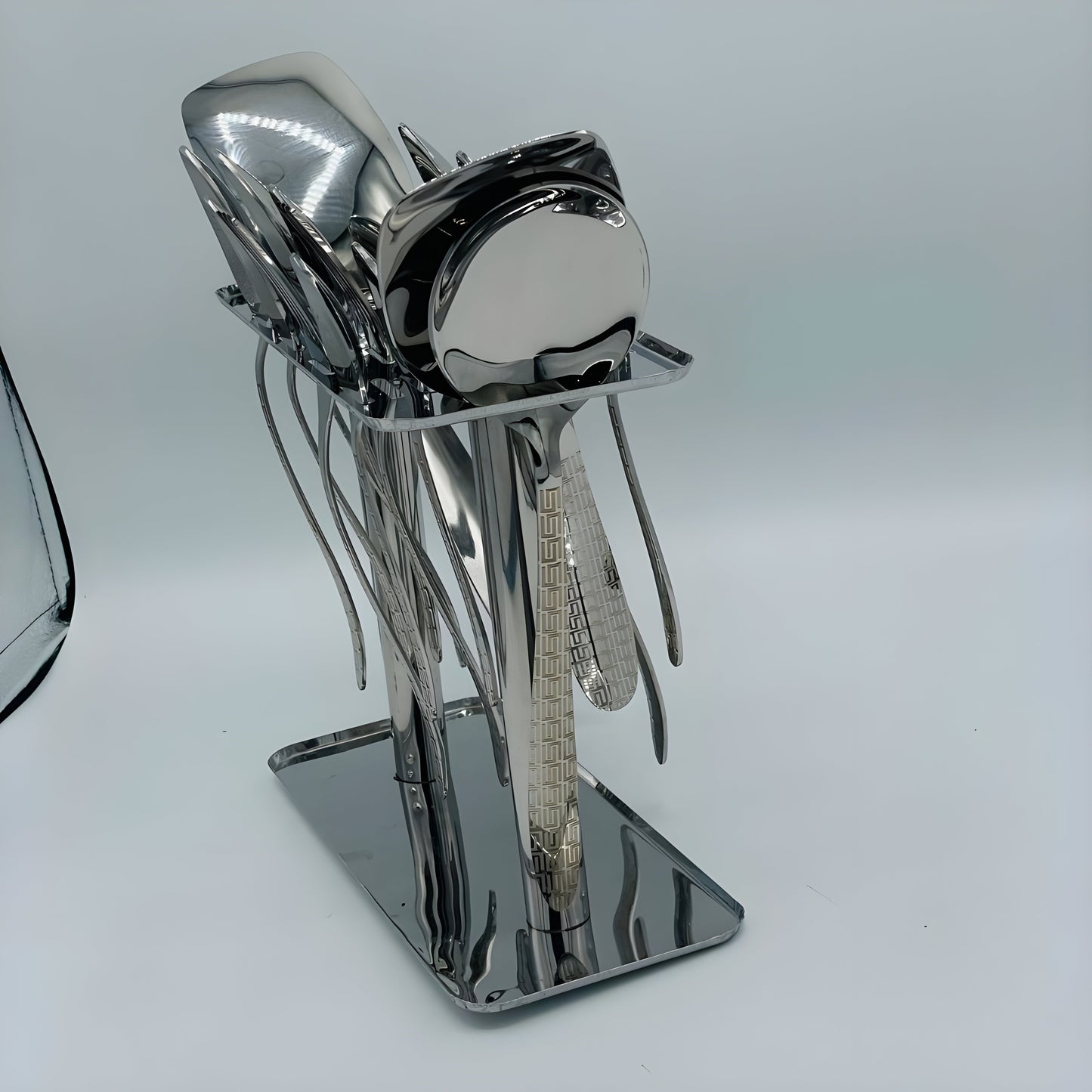 4 Persons set - Royal Luxe Gold Laser-Design Silverware