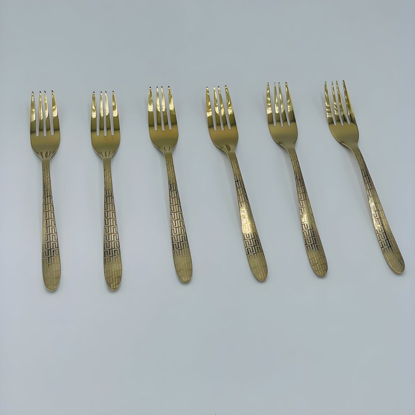4 Persons set - Premium Stainless Steel Dining Cutlery Set Golden Lazer
