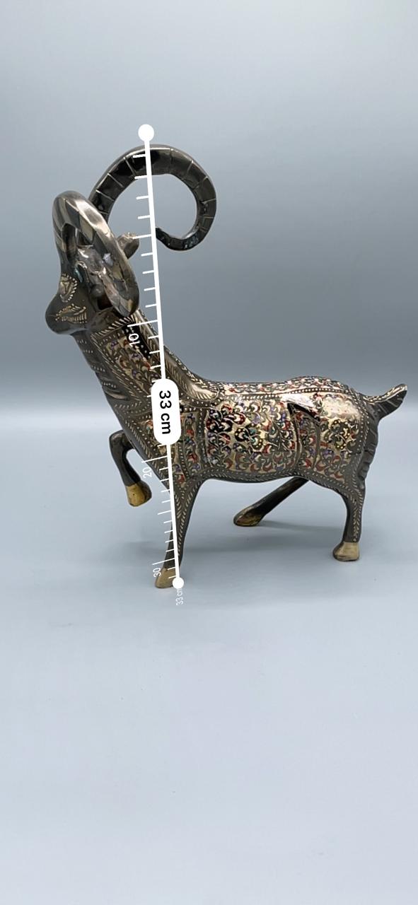 Artisan Brass Markhor Figurine