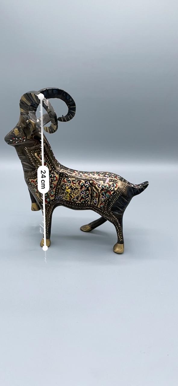 Artisan Brass Markhor Figurine