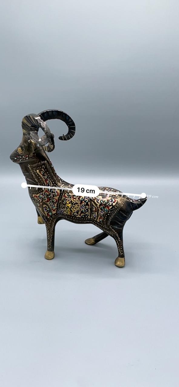 Artisan Brass Markhor Figurine