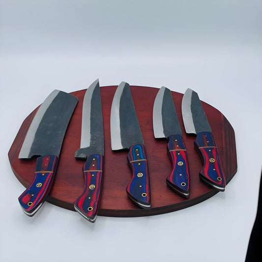Handmade Rail Material Chef Set- 5 Pcs Set